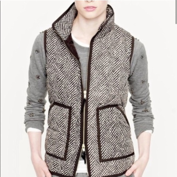 J. Crew herringbone vest 🌬️ - Picture 2 of 6